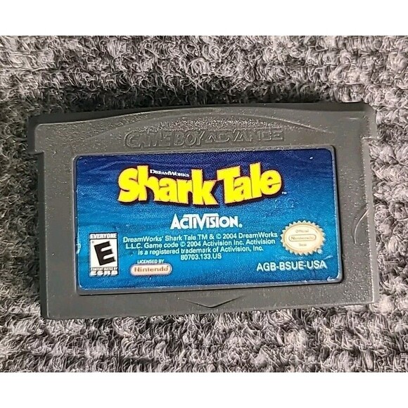 GBA Shark Tale Nintendo Game Boy Advance Authentic DreamWorks Tested - Picture 1 of 2